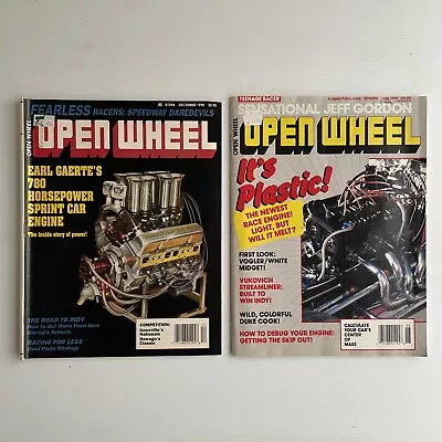 Open Wheel 1990 Vintage American Speedway Indy Magazines Jeff Gordon Sprint Car • $29.90