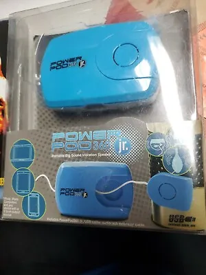 Power Pod 360 Jr. Portable Big Sound Vibration Speaker (Blue) • $5.19