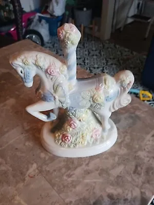 Vintage K's Collection Porcelain Carousel Merry-Go-Round Horse Figurine 5.5  • $13