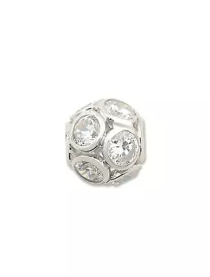 £42 • Buy Amore & Baci Zirconia Bead Sterling Silver