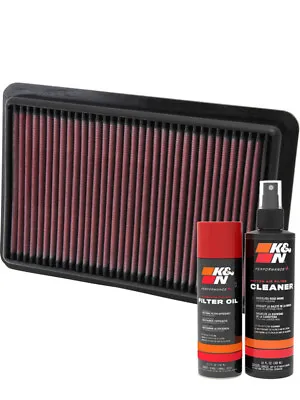 K&N Air Filter 33-2480 + Aerosol Recharge Kit Fits Mazda Mazda6 2.5 GJGL Turbo • $110.54