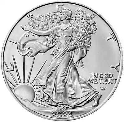 2024 1 Oz American Silver Eagle Coin BU - 999 Fine Silver • $36.50