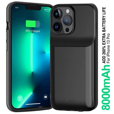 $79.99 • Buy Ultra Slim Battery Case Fast Charger For IPhone 12 Pro Max/Xs Max/XR/8 7 6 Plus