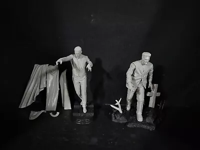Monster Scenes Size!  Wicked Dracula And Frankenstein Monster Model Kit Lot Of 2 • $50