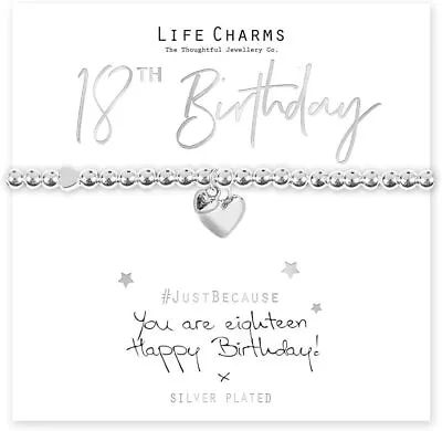 Life Charms Happy 18th Birthday Bracelet • £19.52