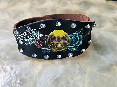 Don Ed Hardy Leather Bracelet - New Vintage • $26.99