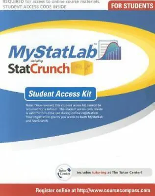 MyStatLab -- Standalone Access Card • $298.80