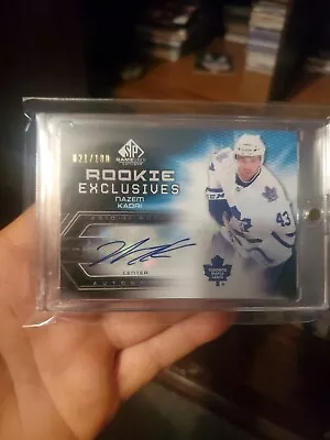 2010-11 SP Game Used Edition Exclusives /100 Nazem Kadri #RE-NK Rookie Auto RC • $44.15