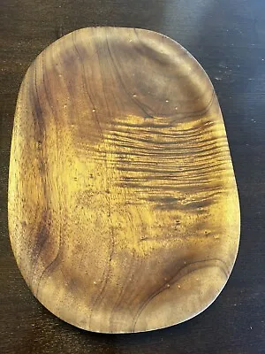 Hawaii Koa Curly Wood Bowl Tray Centerpiece Vintage Showstopper Large • $1900