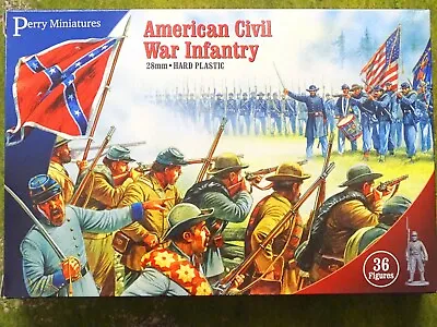 £16.99 • Buy 28mm ACW AMERICAN CIVIL WAR INFANTRY Perry Miniatures 80205