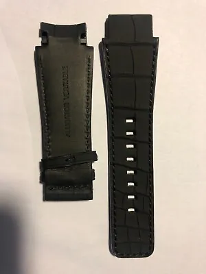 $80 • Buy New Clerc Hydroscaph Watch Black Crocodile / Rubber Strap Band Bracelet