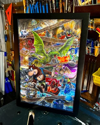 £1638.61 • Buy Banjo-Tooie Tribute, Original Painting And Signed By Mr. Botterill, Artist, 1/1