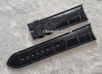 $299.58 • Buy Genuine OEM Vacheron Constantin 22/20mm Black Matte Leather Watch Strap Band NEW