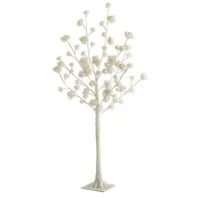 £58 • Buy Tall LED Rose Tree Light Floor Lamp White Flower Petals Decoration 