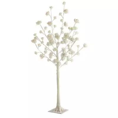 £58 • Buy Tall LED Rose Tree Light Floor Lamp White Flower Petals Decoration 