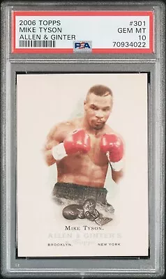 Rare 2006 Topps Allen & Ginter #301 Mike Tyson Hof Psa 10 • $130