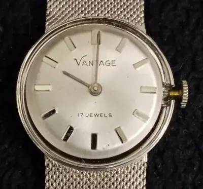 VTG Vantage 17 Jewel Mechanical Wristwatch W/ Two-piece Mesh Band • $10