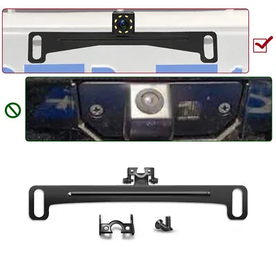 Universal Car Parts Back License Plate Metal Camera Bracket Frame Accessories • $9.85