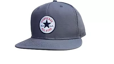 Converse Men's Flat Peak Snapback Baseball Cap ~ Tip Off Grey • $42.90