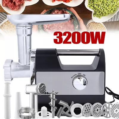 3200W Commercial Electric Meat Grinder Mincer Sausage Maker Mincing Machine • £75.99