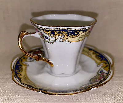 Vintage Porcelaine Imperia Limoges Demitasse Cup & Saucer Excellent Rare • $43.99