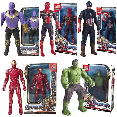 Compatible Marvel Avengers Iron-man Spiderman Action Figure Super Hero Toy Set 5 • £24.99