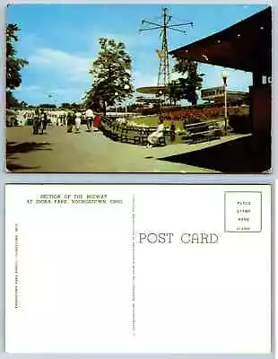 Vintage Postcard - Idora Park Section Of The Midway Youngstown Ohio • $8.85