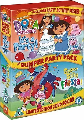 £2.75 • Buy Dora The Explorer : Bumper Party Pack 2 DVD Set Activity Poster : New & Sealed