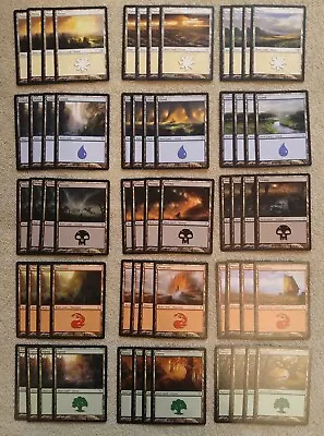 MTG Complete Set Of Avacyn Restored Basic Lands - 4 Of Each Art (60 Cards Total) • $17.99