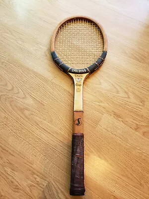 Vintage Wood Spalding 'DAVIS CUP' Tennis Racquet  • $12.99