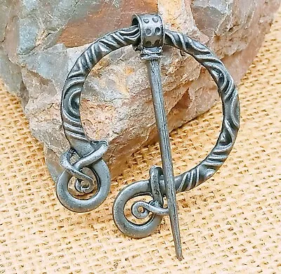 Viking Penannular Brooch Celtic Brooch Tin Iron Brooch Shawl Pincloak Pin • $9.88