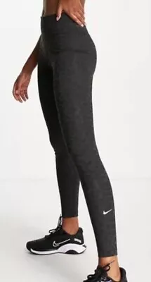 Nike Training Dri-FIT One Leggings Womens L Glitter Leopard Print DV7268 045 • $48.98