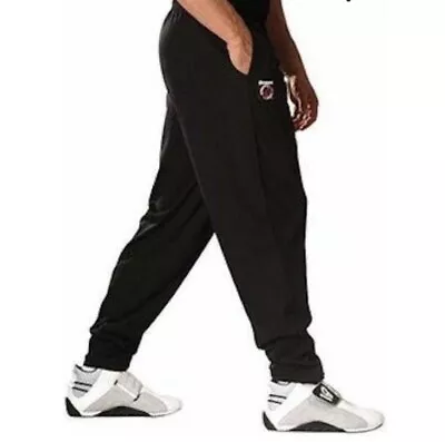 OTOMIX Gym Bodybuilding Workout Pants SOLID BLACK Baggy Oldschool FREE SHIPPING • $35