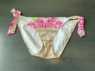 Colorful Lined VICTORIAS SECRET   Swimsuit Bikini Bottom Size  Large • $3.52