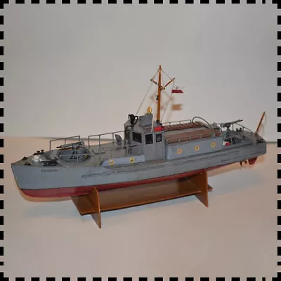 1:50 Scale Polish Kaszub Motorcycle Patrol Boat DIY PAPER Model Kit Toy Gift • $12.96