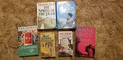 Lot Of 6 Random Mary Stewart Jan Karon Anne Rice  Victoria Holt • $7.99