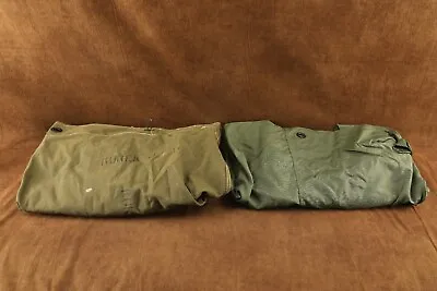 2x Vintage Military Surplus USMC Issued Duffel Bag Named • $4.99