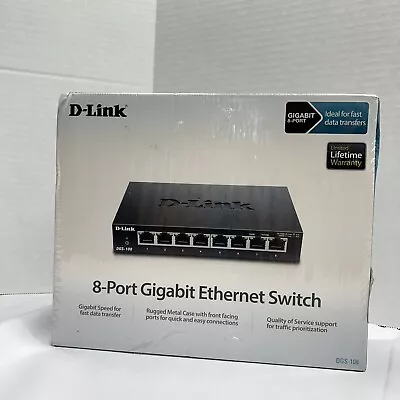 D-Link Dlinkgo GO-SW-8G 8 Port Gigabit Desktop Switch • $15.99