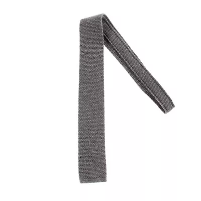 Pal Zileri NWOT 100% Cashmere Knit Neck Tie In Gray Melange • $109.99