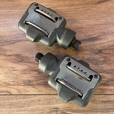 Vintage Time ATAC MTB Composite Mountain Bike Clipless Pedals Gray  LOW MILEAGE • $164.99