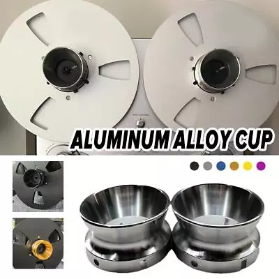 2Pcs - Aluminum Alloy Cup For Revox NAB-Adapter Reel-to-Reel NEW Recorders U8W0 • $43.59