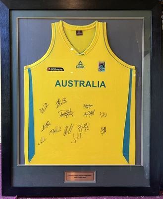 $500 • Buy Australian Boomers 2016 Signed Olympic Team Jersey