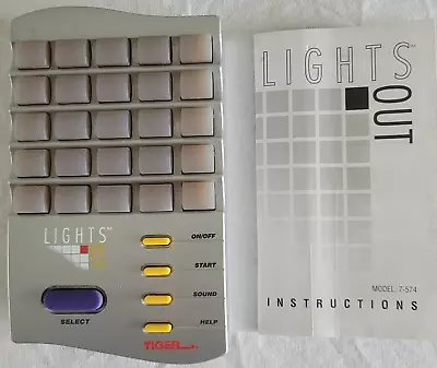 LIGHTS OUT VINTAGE/RETRO HANDHELD ELECTRONIC GAME By TIGER 1995 • £24.99