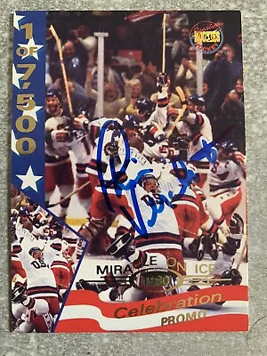 Phil Verchota Usa Olympic Hockey Signed 1995 Signature Rookies Promo Card • $49