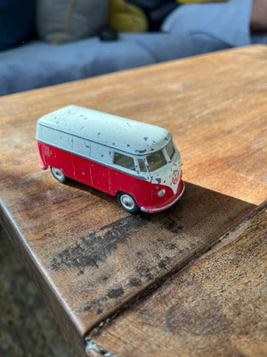 £10 • Buy Corgi Toys Vintage Volkswagen Van Car Red And White 