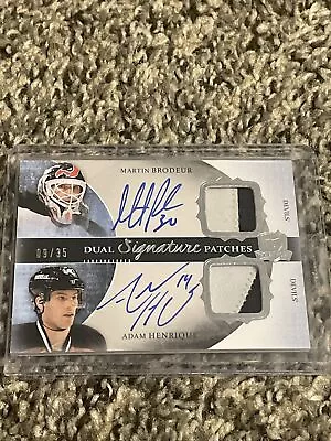 2013-14 The Cup Signature Patches Dual Martin Brodeur Adam Henrique 9/35 • $120