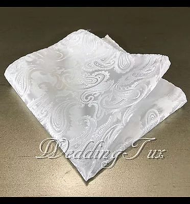 NEW PAISLEY Pocket Square Handkerchief Hankie Only 43 Colors Party Prom Wedding • $6.87