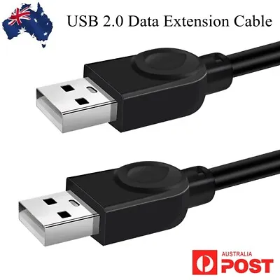 $4.45 • Buy USB 2.0 Data Extension Cable Type A Male To Male M-M Connection Cord 1.5M 3M 5M