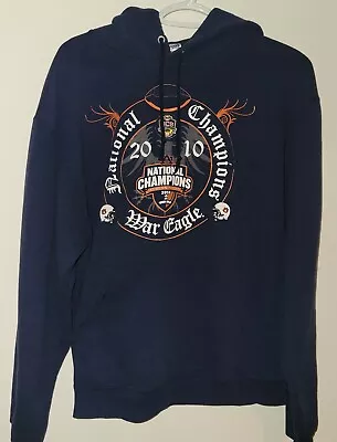 Jerzees Auburn Tigers 2010 National Champions Hoodie Size Medium War Eagle • $17.95