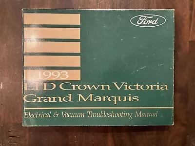 1993 Ford Crown Victoria Mercury Grand Marquis Wiring Diagrams Manual • $13.99